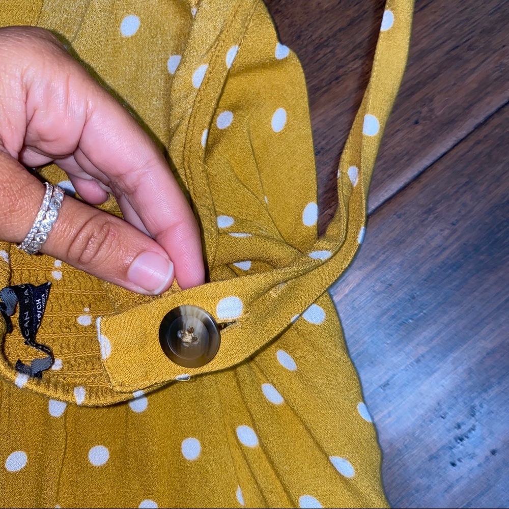 AE Yellow Polka Dot Romper - Picture 3 of 4